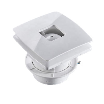 28-160 Ventilateur à diffuseur rond en plastique ABS blanc, grille à cône, extracteur d'air pour ventilation