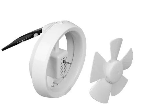 Ventilateur centrifuge de salle de bain en plastique blanc en forme ronde pour la ventilation