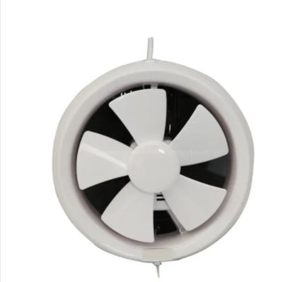 Ventilateur centrifuge de salle de bain en plastique blanc en forme ronde pour la ventilation