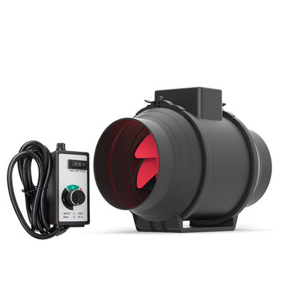 Design OEM Masse noire silencieuse ventilateur à conduit d'extraction en ligne à air frais