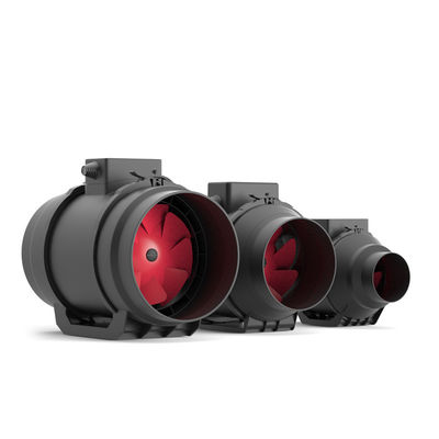 Design OEM Masse noire silencieuse ventilateur à conduit d'extraction en ligne à air frais