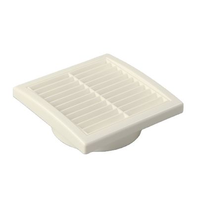 Grille de ventilation murale ABS 100 mm Louvred avec couvercle d'écran de vol Améliorer la ventilation dans les hôtels