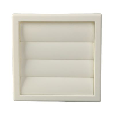 Grille de ventilation murale ABS 100 mm Louvred avec couvercle d'écran de vol Améliorer la ventilation dans les hôtels
