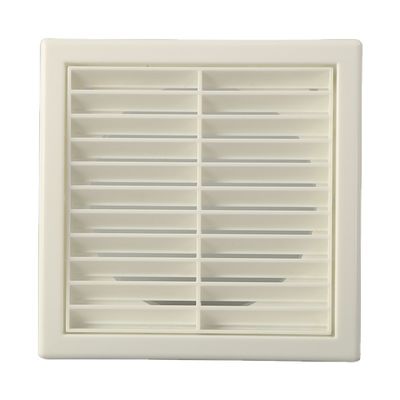 Grille de ventilation murale ABS 100 mm Louvred avec couvercle d'écran de vol Améliorer la ventilation dans les hôtels