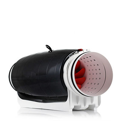 courant électrique continu de type 120V tension silencieuse en ligne d'extraction axiale ventilateur en plastique