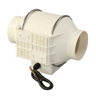 Ventilateur centrifugeur à lame en plastique de 125 mm, à faible bruit, hydroponique, ventilateur électrique à débit mixte