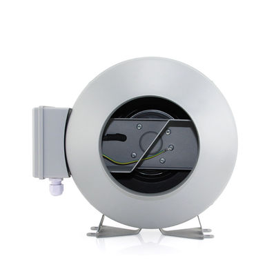 Ventilateur à haut débit de 6 pouces de ventilateur à conduit en ligne Ventilateur d'échappement pour la tente de culture hydroponique Blanc