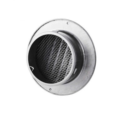 Propre ventilation de masse en acier inoxydable en acier rond extérieur de l'aéroport de ventilation murale avec écran de mouche