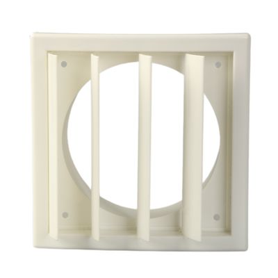 Grille d'air d'échappement en plastique blanc de 23-65 mm pour la ventilation