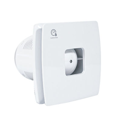 Ventilateur d'échappement de fenêtre d'extracteur carré de logo personnalisé avec support et conception ODM de capteur