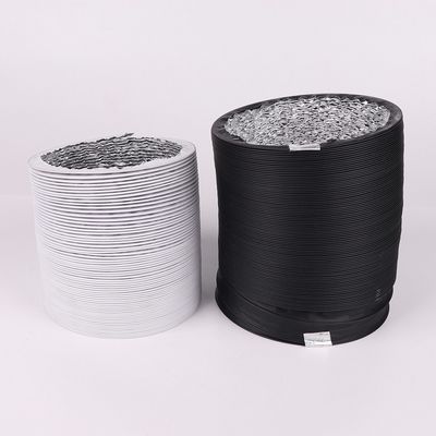 Tuyau en aluminium en polyester à lame en plastique pour système de ventilation et de climatisation HVAC