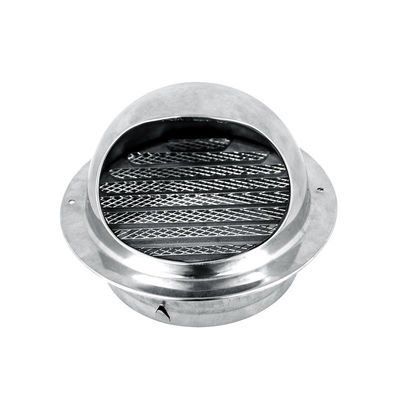 Diffuseur de ventilation circulaire à paroi en acier inoxydable blanc sur mesure pour les besoins d'étanchéité
