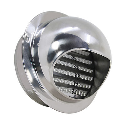 Diffuseur de ventilation circulaire à paroi en acier inoxydable blanc sur mesure pour les besoins d'étanchéité