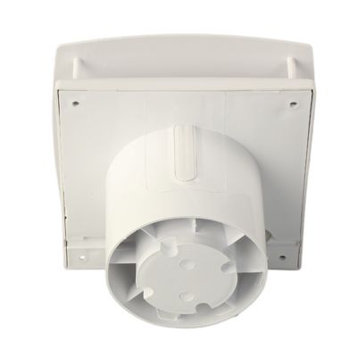 Ventilateur de ventilation à plafond mural de 210 mm avec commutateur de traction et lumière LED Blanc 23-65 mm