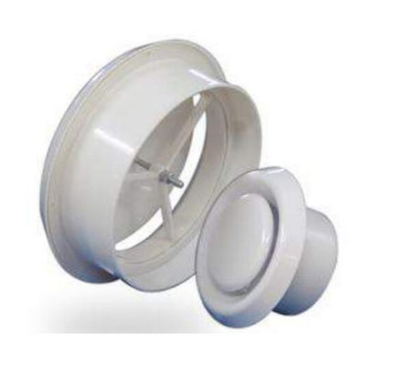 Accueil Circulation de l'air Monté sur le mur de mélange de ventilateur en ligne avec grille d'air rond en plastique ABS