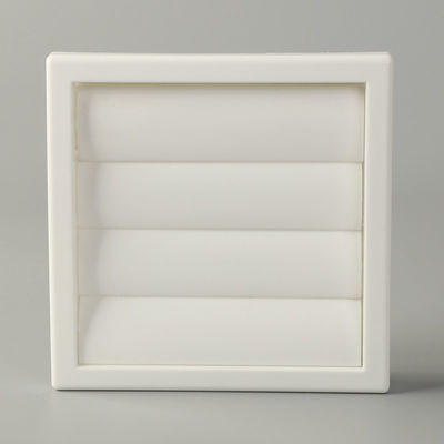 100-200 mm ABS en plastique PC Ventilation électrique Air Gravité Fixée Louvre Square Grille