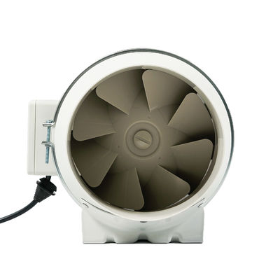 Construction en PVC 100 mm Hydroponie silencieuse à débit mixte Ventilateur d'échappement en ligne