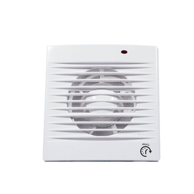 Ventilateur carré de salle de bain et de cuisine avec flux axial et conception de montage mural