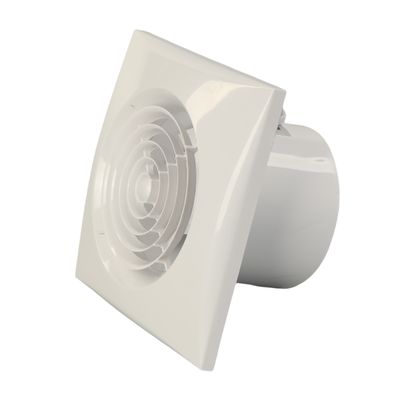 Ventilateur de ventilation ultra silencieux de salle de bain de 100 mm avec ventilateur d'échappement mural à lumière LED