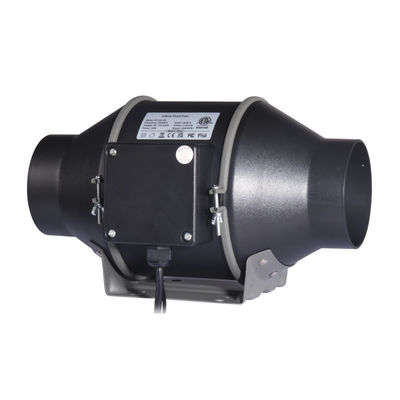 100 ~ 240V Faible bruit Ventilateur à conduit en ligne de 100 mm de 4 pouces avec régulateur de vitesse pour ventilateur hydroponique