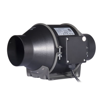 100 ~ 240V Faible bruit Ventilateur à conduit en ligne de 100 mm de 4 pouces avec régulateur de vitesse pour ventilateur hydroponique