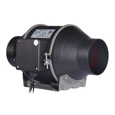 100 ~ 240V Faible bruit Ventilateur à conduit en ligne de 100 mm de 4 pouces avec régulateur de vitesse pour ventilateur hydroponique