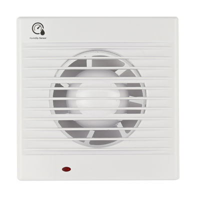 Logo personnalisé Marque 5 pouces personnalisation électrique à faible bruit Mini ventilateur d'échappement d'air de salle de bain avec capteur d'humidité