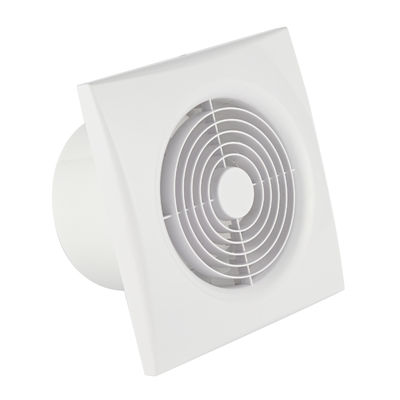Logo personnalisé Marque 5 pouces personnalisation électrique à faible bruit Mini ventilateur d'échappement d'air de salle de bain avec capteur d'humidité