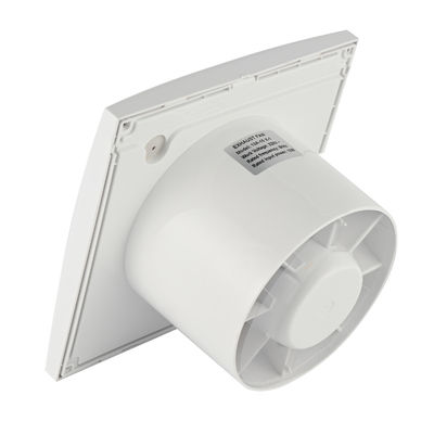 Logo personnalisé Marque 5 pouces personnalisation électrique à faible bruit Mini ventilateur d'échappement d'air de salle de bain avec capteur d'humidité