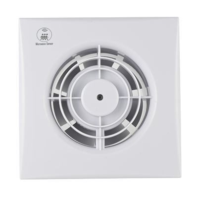 Ventilateur de salle de bains 125 mm à faible bruit Ventilateur d'échappement mural avec capteur d'humidité Ventilateur extracteur d'air