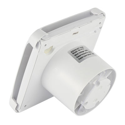 Ventilateur de salle de bain silencieux en plastique de 6 pouces en gros avec ventilateurs muraux montés à la lumière LED