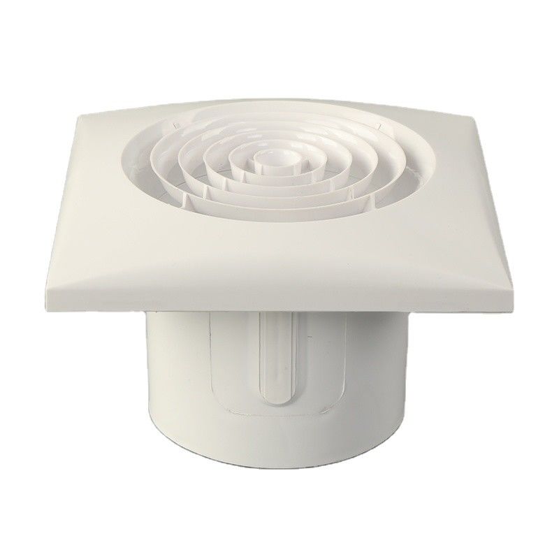 28-160 Ventilateur à diffuseur rond en plastique ABS blanc, grille à cône, extracteur d'air pour ventilation