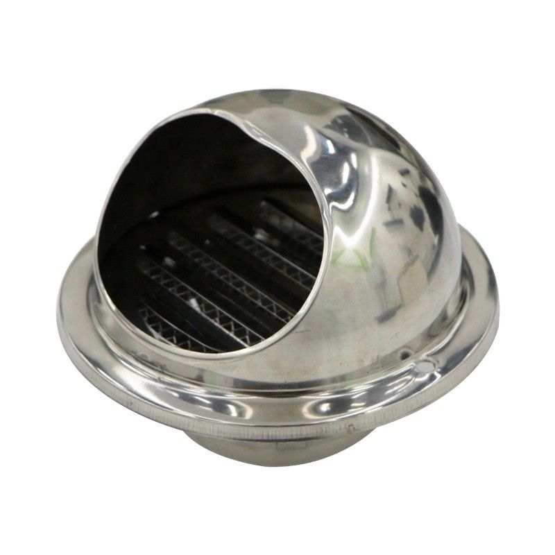 125 mm de plastique semi-rigide du conduit flexible pour l'acier inoxydable ventilateur de couverture de mur