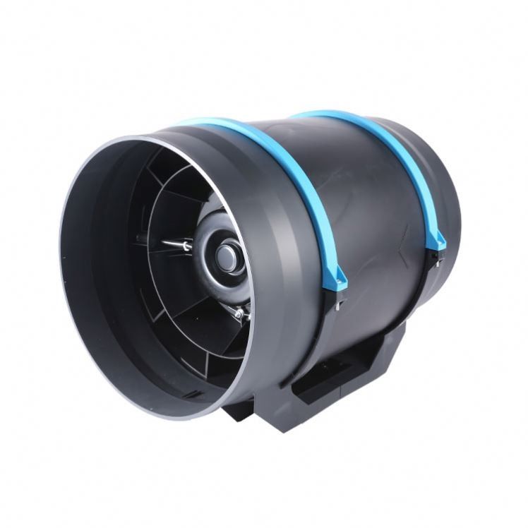 Blade en plastique 6 8 pouces salle de bain silencieuse ventilateur de renforcement du conduit en ligne pour l'échappement de ventilation