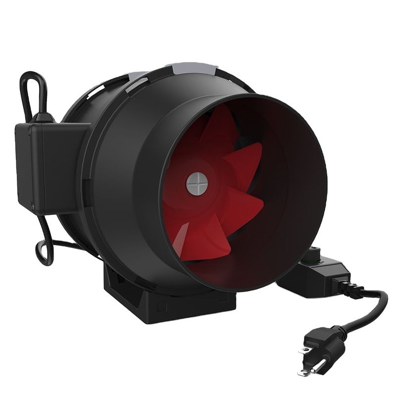 Ventilateur à conduits de 125 mm pour climatisation personnalisé OEM Support Silence Inline Plastic Mixed Flow