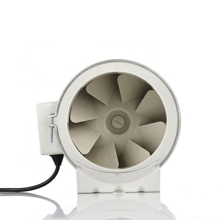 Plastique 4 5 6 8 pouces extracteur à faible bruit Axial Flux d'air mixte en ligne duct hydroponique de croissance tente personnalisation ventilateur