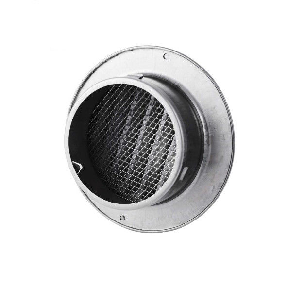 Diffuseur d'air rond de 6 pouces en acier inoxydable avec couvercle de ventilation étanche
