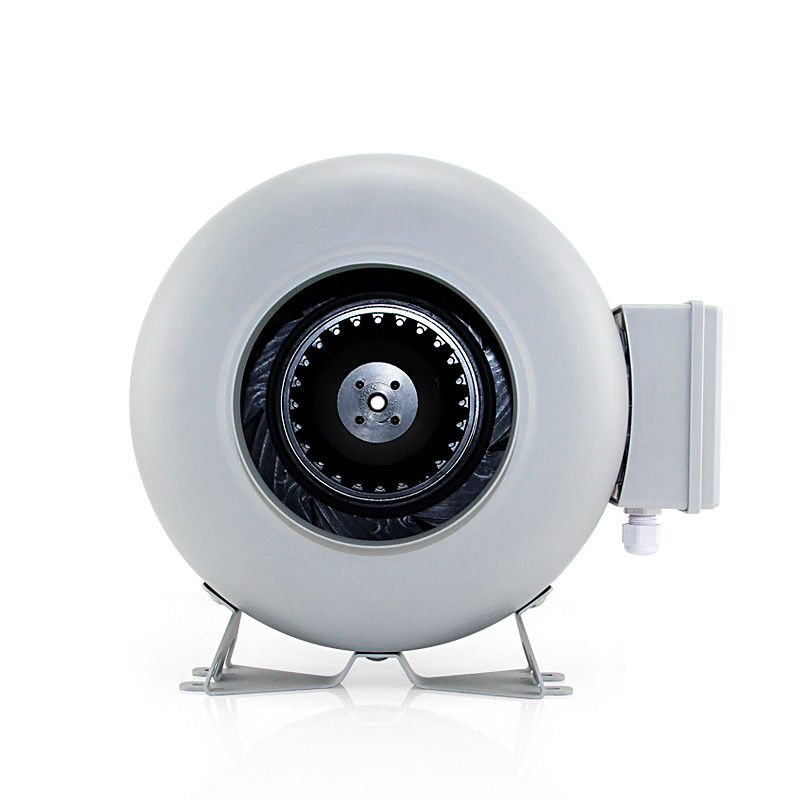Matériau de la lame en plastique 4 pouces moteur silencieux circulaire centrifugeuse à flux mixte ventilateur en ligne
