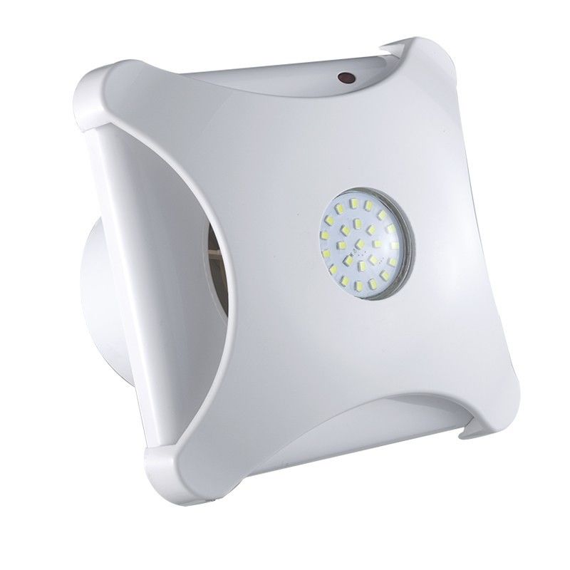 Ventilateur murale 100-150 mm 4 6 pouces 220V/110V Ventilateur à ventilation à volets Ventilateur à ventilateur à ventilateur avec éclairage LED et lame en plastique