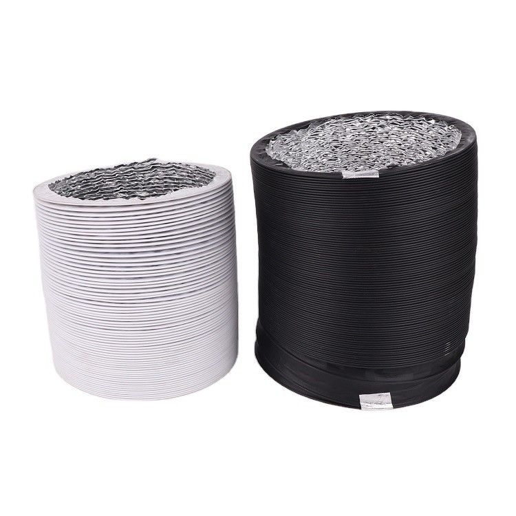Ventilateur de débit axiale à lame en plastique, conduit en PVC flexible pour la ventilation à haute température