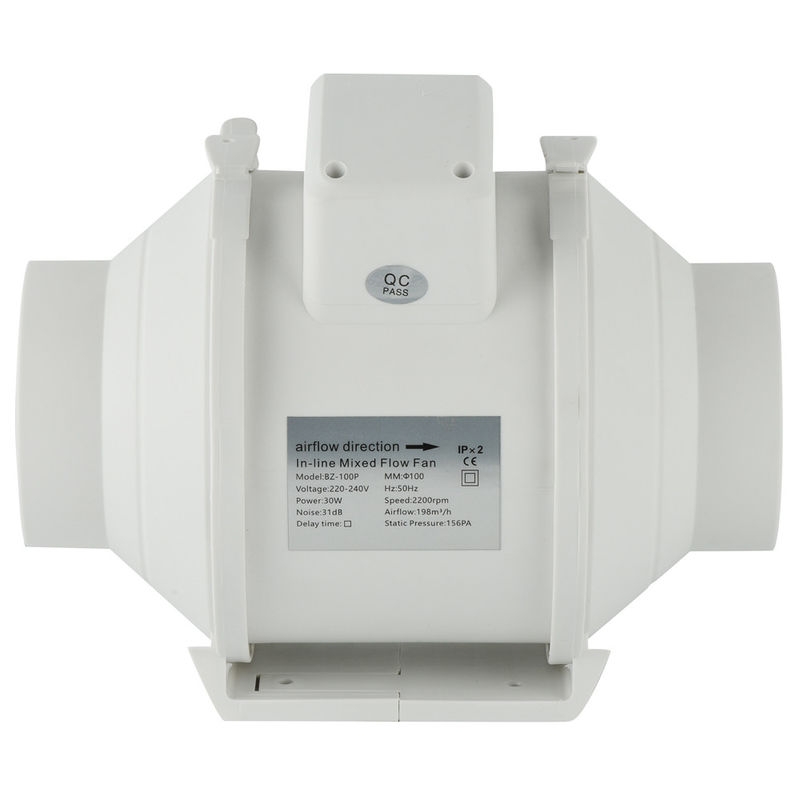 Puissant 23-65 Durée de vie mécanique 3 ans Masse 4/6/8 pouces Silent Hydroponics Ventilateur à conduit en ligne