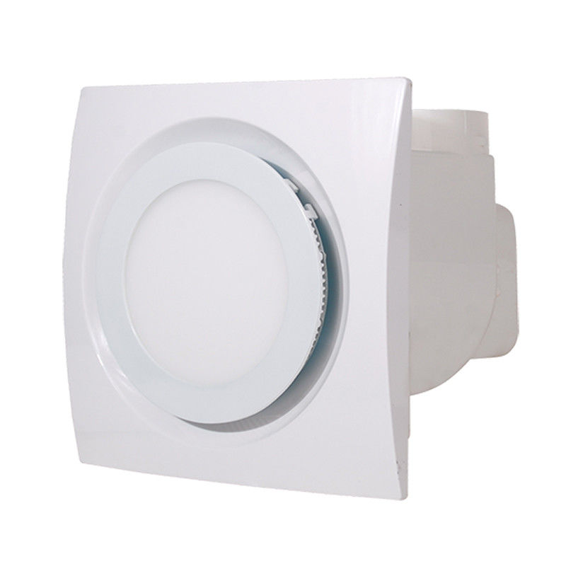 Monture murale Fermes salle de bains Ventilation Ventilateur de fenêtre silencieux en plastique avec lumière LED