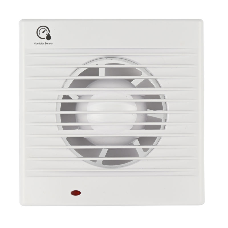 Logo personnalisé Marque 5 pouces personnalisation électrique à faible bruit Mini ventilateur d'échappement d'air de salle de bain avec capteur d'humidité