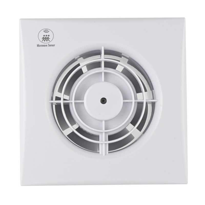 Ventilateur de salle de bains 125 mm à faible bruit Ventilateur d'échappement mural avec capteur d'humidité Ventilateur extracteur d'air